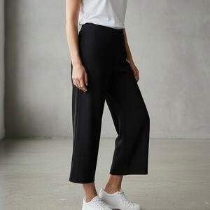 Fifteen Twenty Black Wide Leg Capris - S